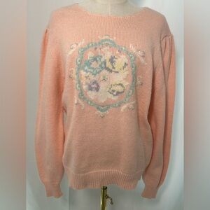 VTG 80s CHINAWEAR Knit Crewneck Sweater